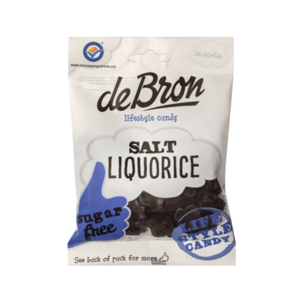 Licorice Salt Sugar-free - Lakris Salt Sukkerfri 100g De Bron